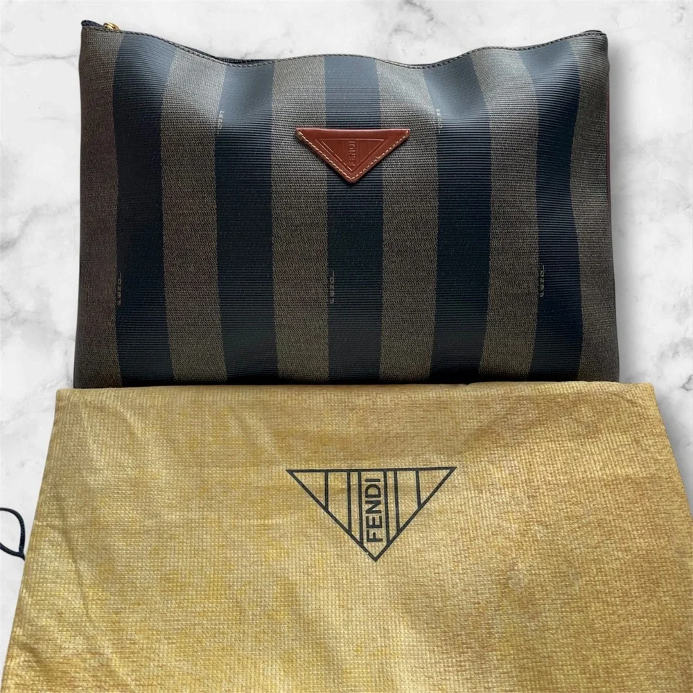 Fendi Pequin Portfolio Clutch with dustbag - Picture 4 of 14